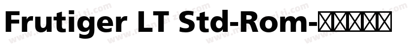 Frutiger LT Std-Rom字体转换